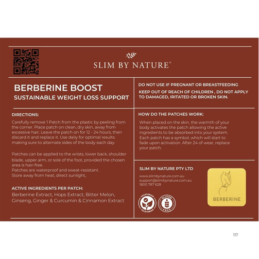 PRE ORDER - NEW Berberine Boost Patch