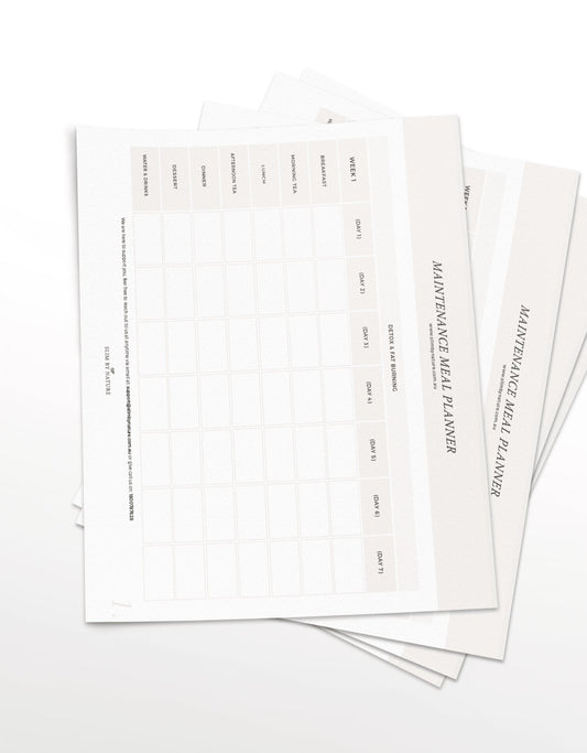 Maintenance Meal Planner Printable - My Store