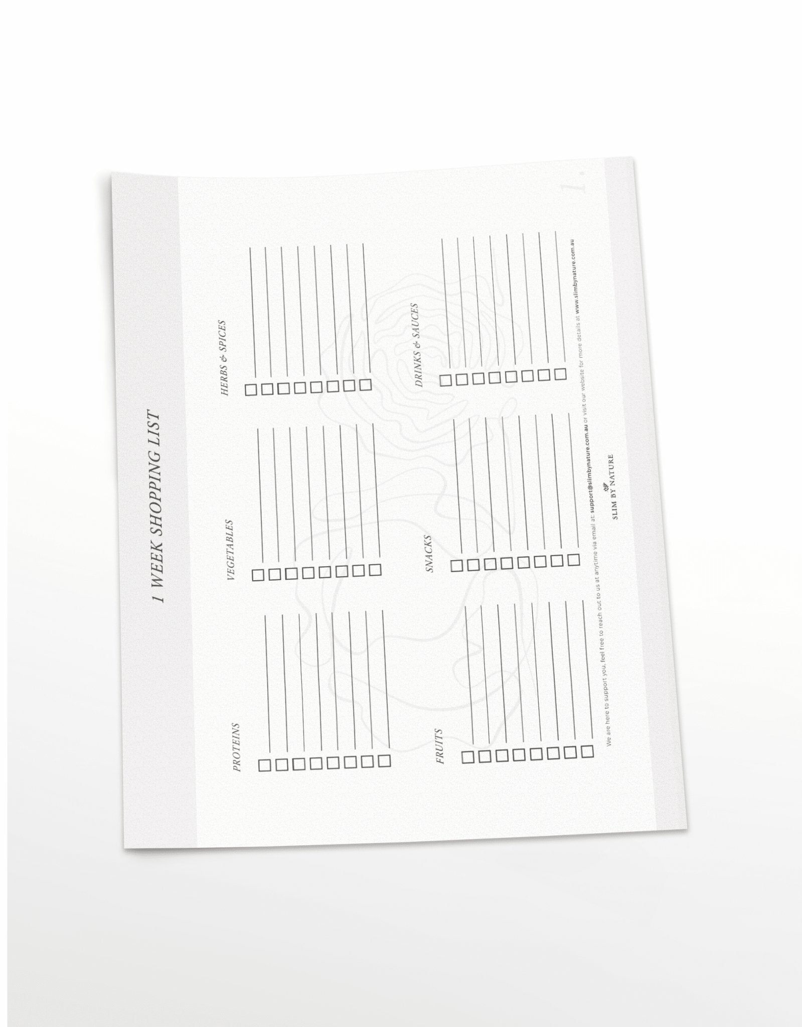 Shopping List Printable - My Store